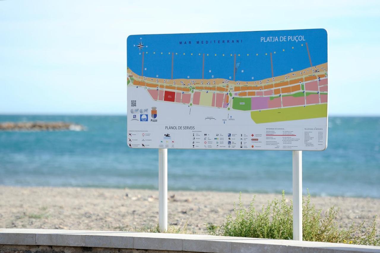 Apartamento Amplio. Vistas A La Playa Puçol Exteriör bild